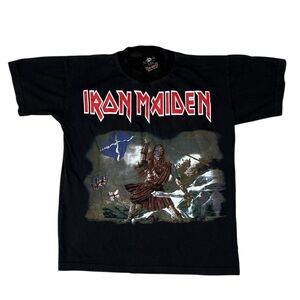 Cold Blood Iron Maiden Vintage Band Tee Tshirt Graphic Print Size XS Black